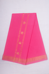 Magenta Dhoti Dupatta with Golden Zari Border and Butis