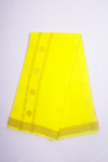 Yellow Dhoti Dupatta with Golden Zari Border and Butis