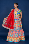 Zardozi Lehenga Wave Printed