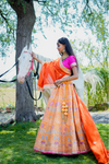 Lehenga Orange
