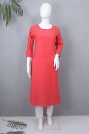 Red Long Kurti