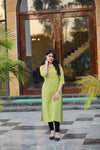 Dark Green Long Kurti