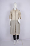 Beige and Black Striped Cotton Kurti