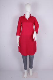 Women's Cotton Kurti with Collar