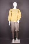 Women's Yellow and White Lining Short Top