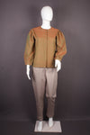 Women's Orange with Green Lining Short Top