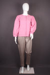 Women's Pink Textured Short Top