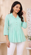 Pale Turquoise Short Top
