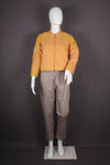 Natural Dyed Hand Embroidered Orange Womens Jacket