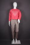 Natural Dyed Hand Embroidered Rani Pink Womens Jacket