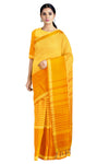 Yellow and Orange Saree with Same Border