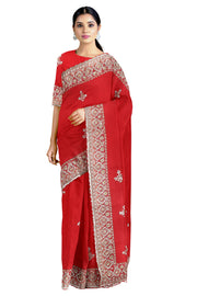 Hand Embroidered Zardozi Saree