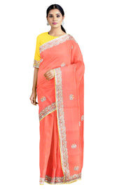 Hand Embroidered Zardozi Saree