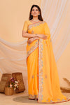 Hand Embroidered Zardozi Saree