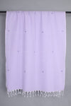 Handwoven Cotton Light Purple Stole with Butis