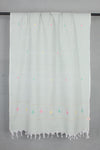 Mint Green Stole with Multi Color Butis
