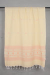 Yellow Stole with Butis and Orange Lining Border