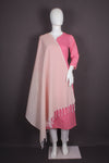 Handwoven Cotton Baby Pink Dupatta