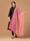 Magenta, Orange and Golden Zari Tissue Dupatta