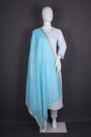Handwoven Cotton Dupatta with Zari Border
