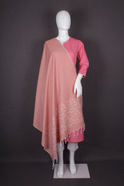 Handwoven Cotton Dupatta with Intricate Katha Embroidery