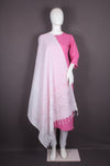 Handwoven Cotton Dupatta with Intricate Katha Embroidery