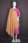 Handwoven Cotton Dupatta with Intricate Katha Embroidery