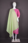 Handwoven Cotton Dupatta with Intricate Katha Embroidery