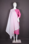 Handwoven Cotton Dupatta with Intricate Katha Embroidery