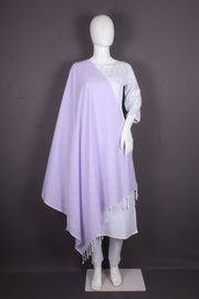 Handwoven Cotton Dupatta with Intricate Katha Embroidery