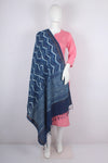 Handwoven Cotton Dabu Printed Dupatta