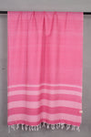 Coral Stole with White Lining Border