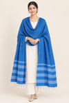 Blue Stole with White Striped