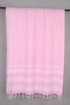 Pink Stole with White Striped