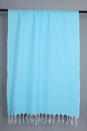 Handwoven Cotton Sky Blue Dupatta