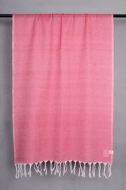 Handwoven Cotton Pink Dupatta