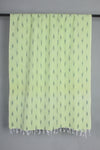 Handwoven Cotton Sea Green Ikat Stole