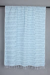 Handwoven Cotton Sky Blue Ikat Stole
