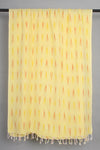 Handwoven Cotton Yellow Ikat Stole