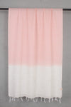 Handwoven Pink & Off-White Tangaliya Weave Cotton Dupatta with Traditional Dot Motifs