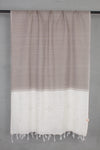 Handwoven Beige & Off-White Tangaliya Weave Cotton Dupatta with Traditional Dot Motifs