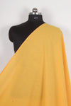 Handwoven Pure Cotton Slub Pattern Fabric - Light Turmeric Yellow