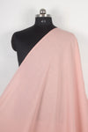 Handwoven Pure Cotton Fabric - Peach Plain Slub