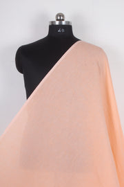 Handwoven Pure Cotton Linen Fabric - Peach