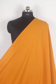 Handwoven Pure Cotton Fabric - Pumpkin Orange