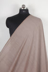 Handwoven Pure Cotton Fabric - Brown Space Dyed Plain