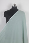 Handwoven Pure Cotton Self Check Fabric - Sea Green