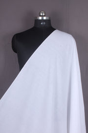 Handwoven Pure Cotton Fabric -White