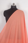 Handwoven Pure Cotton Self Line Fabric -Coral