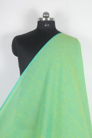 Sea Green Self Line Cotton Fabric